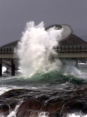 Storm ved Atlanterhavsveien (Foto: Kjell Herskedal, Herskedal, Kjell)