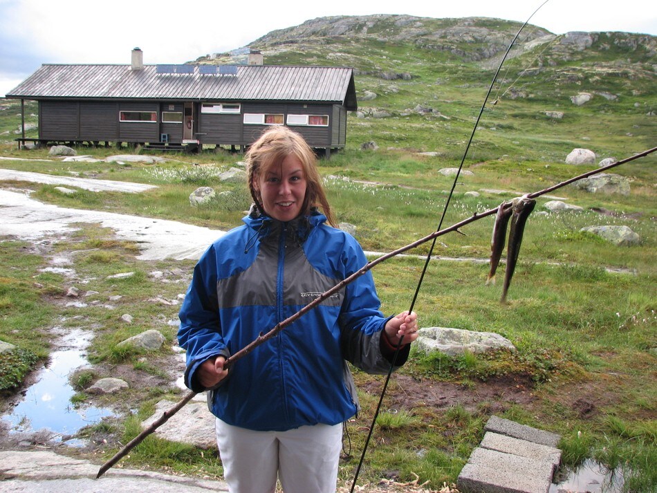 Godt fiske ved Kjeldebu