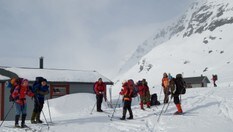 Klar til avgang fra Blåvatnhyttene