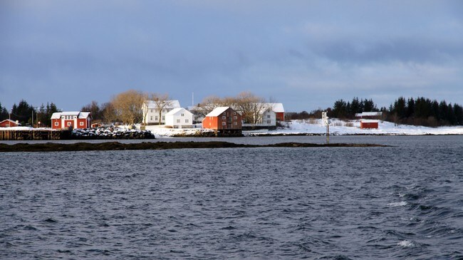 Handelsstedet Rørøy på Vega (Foto: Therese Grimstad Pisani/NRK)
