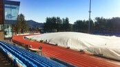 Sandnes stadion før seriestart - Sandnes Ulf slipper å avlyse sesongpremieren på hjemmebane andre påskedag.
