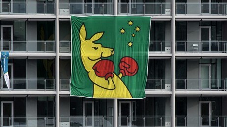 Flagget 'Boxing Kangaroo' (Foto: Darryk Dyck/Scanpix/AP)