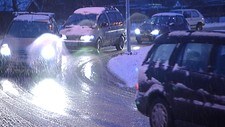 Snøkaos (Foto: Birger Kjølberg/NRK) Snøkaos (Foto: Birger Kjølberg/NRK)