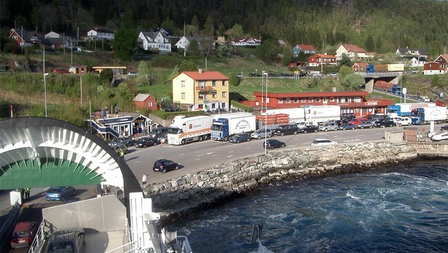 Lavik ferjekai (Foto: Stian Sjursen/NRK)