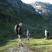 Fellestur fra Bergen Turlag på vei mot Vending turisthytte i Bergsdalen.