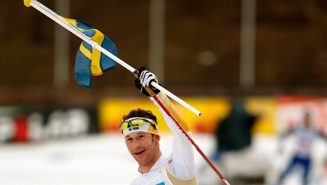 Anders Södergren går inn til seier på femmila. (Foto: Sigurdsøn, Bjørn/SCANPIX) Anders Södergren går inn til seier på femmila. (Foto: Sigurdsøn, Bjørn/SCANPIX)