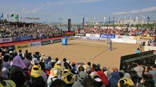 Sandvolley-banen i Seoul (Foto: FIVB)