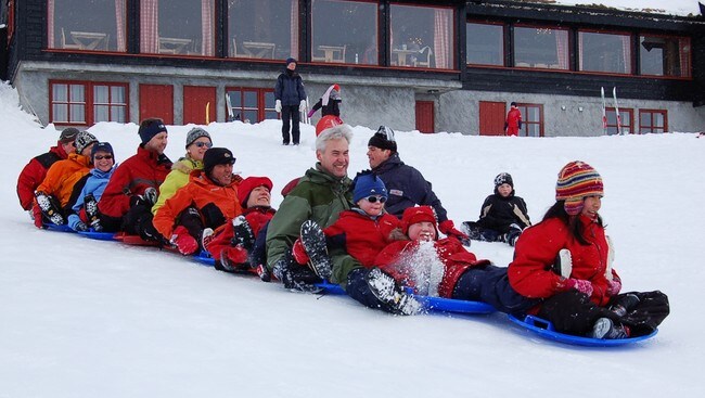 Familie aking (Foto: Oskar Åslund DNT)