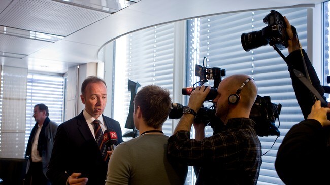 Kulturminister Trond Giske vil opprettholde totalforbudet mot politisk TV-reklame (Foto: Poppe, Cornelius/SCANPIX) Kulturminister Trond Giske vil opprettholde totalforbudet mot politisk TV-reklame (Foto: Poppe, Cornelius/SCANPIX)