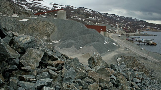 Gruvedrift i Kvalsund (Foto: Eilif Aslaksen/NRK) Gruvedrift i Kvalsund (Foto: Eilif Aslaksen/NRK)