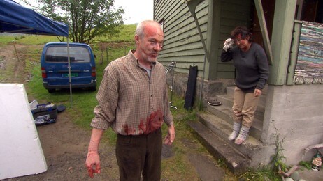 Varg Veum-filming i Angedalen 2 (Foto: Simon Solheim/NRK)