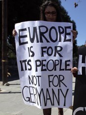 Protest Kypros (Foto: PATRICK BAZ/Afp) Protest Kypros (Foto: PATRICK BAZ/Afp)