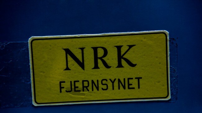 Skilt NRK Fjernsynet (Foto: Nadia Frantsen/NRK) Skilt NRK Fjernsynet (Foto: Nadia Frantsen/NRK)