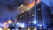 Brann i boligblokk - Rundt 70 beboerne ble evakuert under en brann i en boligblokk i Trondheim sentrum natt til fredag. Ingen personer ble skadd.