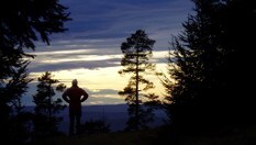 Solnedgang. Foto: Hilde Løken Magnussen, DNT Oslo og Omegn