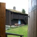 Utsikt fra sovesalen i låven, sommer 2010