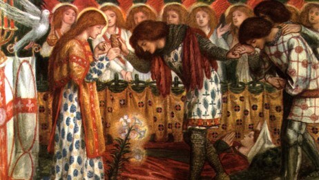 Sir Galahad, Sir Bors og Sir Percival (Foto: Fra Wikimedia Commons)