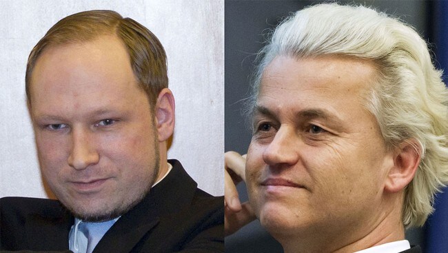 Anders Behring Breivik og Geert Wilders Anders Behring Breivik og Geert Wilders