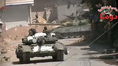 Stridsvogn i Syria (Foto: AFP) Stridsvogn i Syria (Foto: AFP)
