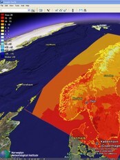 Se været i Google Earth (Foto: Google/Meteorologisk inst.)