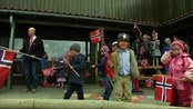 Barnehagen feiret 17. mai - I barnehagen Tommeliten feiret barna 17. mai en dag på forskudd med tog og flagg.