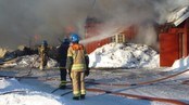 Brann på Haug gård i Ullensaker
