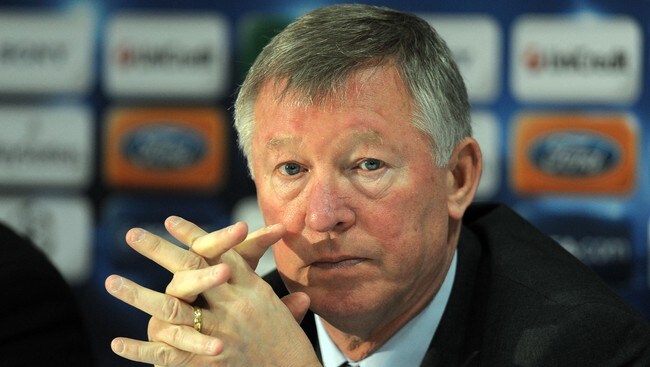 Sir Alex Ferguson under pressekonferansen før onsdagens mesterligakamp mot Milan. (Foto: Andrew Yates/Scanpix/AFP) Sir Alex Ferguson under pressekonferansen før onsdagens mesterligakamp mot Milan. (Foto: Andrew Yates/Scanpix/AFP)