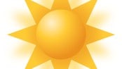 Strålende sol (symbol fra yr.no) Strålende sol (symbol fra yr.no)