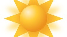 Sol (symbol frå yr.no)