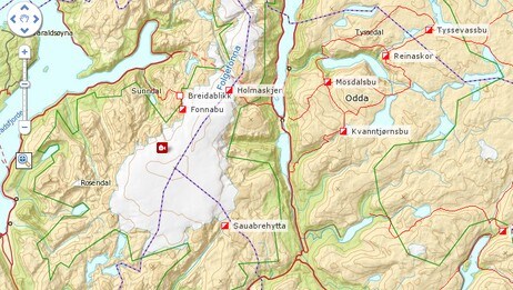 Kartutsnitt fra UT.no Kartutsnitt fra UT.no