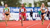 Ezinne slått i Florø - Ezinne Okparaebo ble slått på 100-meteren i Florø. Etterpå innrømmet hun at hun sliter med en skadet tå.