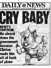Karikaturtegning av Newt Gingrich (Wikipedia Commons) Karikaturtegning av Newt Gingrich (Wikipedia Commons)