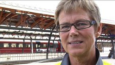 Jernbanedirektør Elisabeth Enger (Foto: Odd Vegard Kandal/NRK)