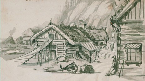 En reise i Norge i 1857 (Illustrasjon: Bayard Taylor (Frifant Forlag))
