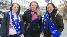 Fotball supportere Molde Aalesund (Foto: Terje Reite/NRK)