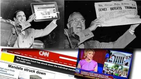 Fox News og CNN var blant mediene som meldte feil om Obamacare (Skjermdump) Fox News og CNN var blant mediene som meldte feil om Obamacare (Skjermdump)