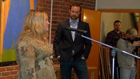 Thea Nergaard, Kronprins Haakon. (Foto: Per Foss/NRK) Thea Nergaard, Kronprins Haakon. (Foto: Per Foss/NRK)