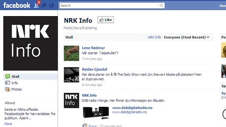 NRK sin offisielle Facebook-side - NRK Info (NRK) NRK sin offisielle Facebook-side - NRK Info (NRK)
