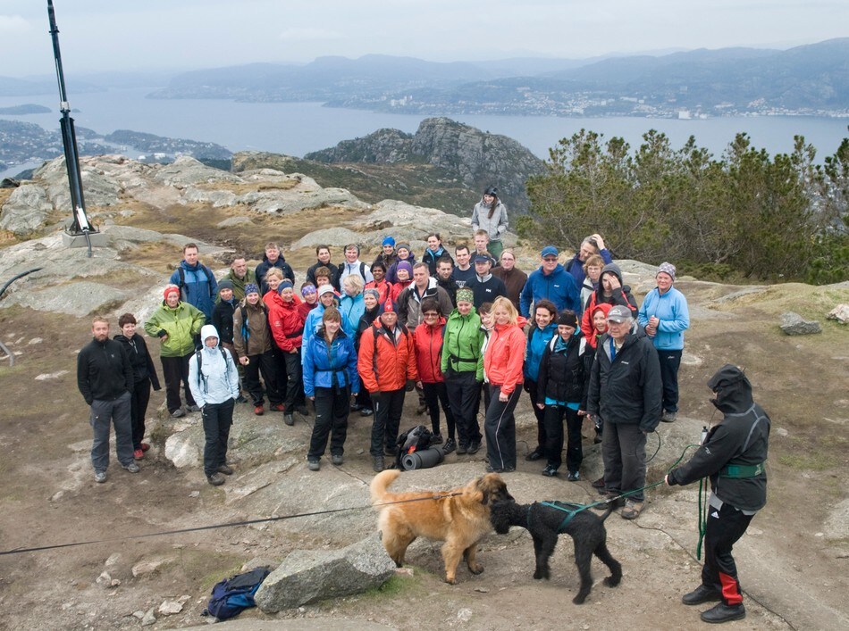 Tritur med Bergen Turlag til Lyderhorn, Bergens vestligste byfjell.