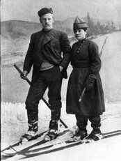 Eva Nansen og Fridtjof Nansen (Foto: Billedsentralen/SCANPIX)