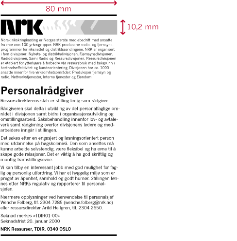 3.11.2 Stillingsannonser 3.11.2 Stillingsannonser