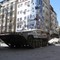 Et ødelagt militærkjøretøy i Homs, 27. april. Et ødelagt militærkjøretøy i Homs, 27. april.
