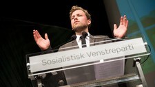 Audun Lysbakken på landstyremøtet (Foto: Varfjell, Fredrik/Scanpix) Audun Lysbakken på landstyremøtet (Foto: Varfjell, Fredrik/Scanpix)