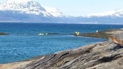 Kajakkvelt utenfor Narvik - To kajakker veltet utenfor Narvik søndag. 
