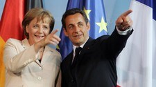 Angela Merkel og Nicolas Sarkozy (Foto: MICHAEL KAPPELER/AFP) Angela Merkel og Nicolas Sarkozy (Foto: MICHAEL KAPPELER/AFP)