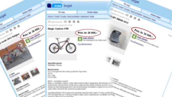Syklar på Finn (Finn.no)
