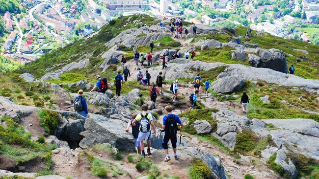 fjelltur (Foto: Sigurd Hamre/NRK)