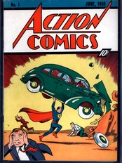 Supermannblad fra 1938 (Foto: ComicConnect.com/Scanpix/Reuters) Supermannblad fra 1938 (Foto: ComicConnect.com/Scanpix/Reuters)