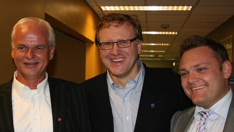 Kian Reme, Leif Johan Sevland og Trond Birkedal (Foto: Åse Karin Hansen/NRK) Kian Reme, Leif Johan Sevland og Trond Birkedal (Foto: Åse Karin Hansen/NRK)