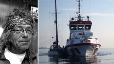 Knut Kristoffersen og redningsskøyta 'Erik Bye' (Foto: Rolf A. Prestøy, Thomas Västheden, privat) Knut Kristoffersen og redningsskøyta 'Erik Bye' (Foto: Rolf A. Prestøy, Thomas Västheden, privat)
